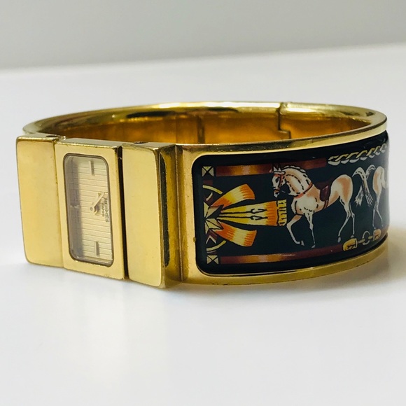 SOLD - HERMÈS Loquet Enamel Watch - Picture 6 of 16
